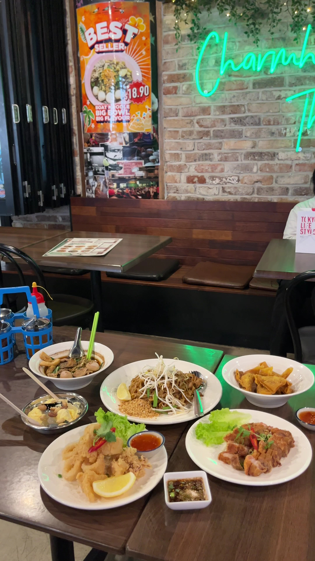 Thai dishes and noodles at Charmhor